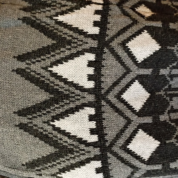 Old Navy Gray Charcoal White Shawl Collar Knit Cardigan Warm Sweater Jacket XL - Picture 12 of 12